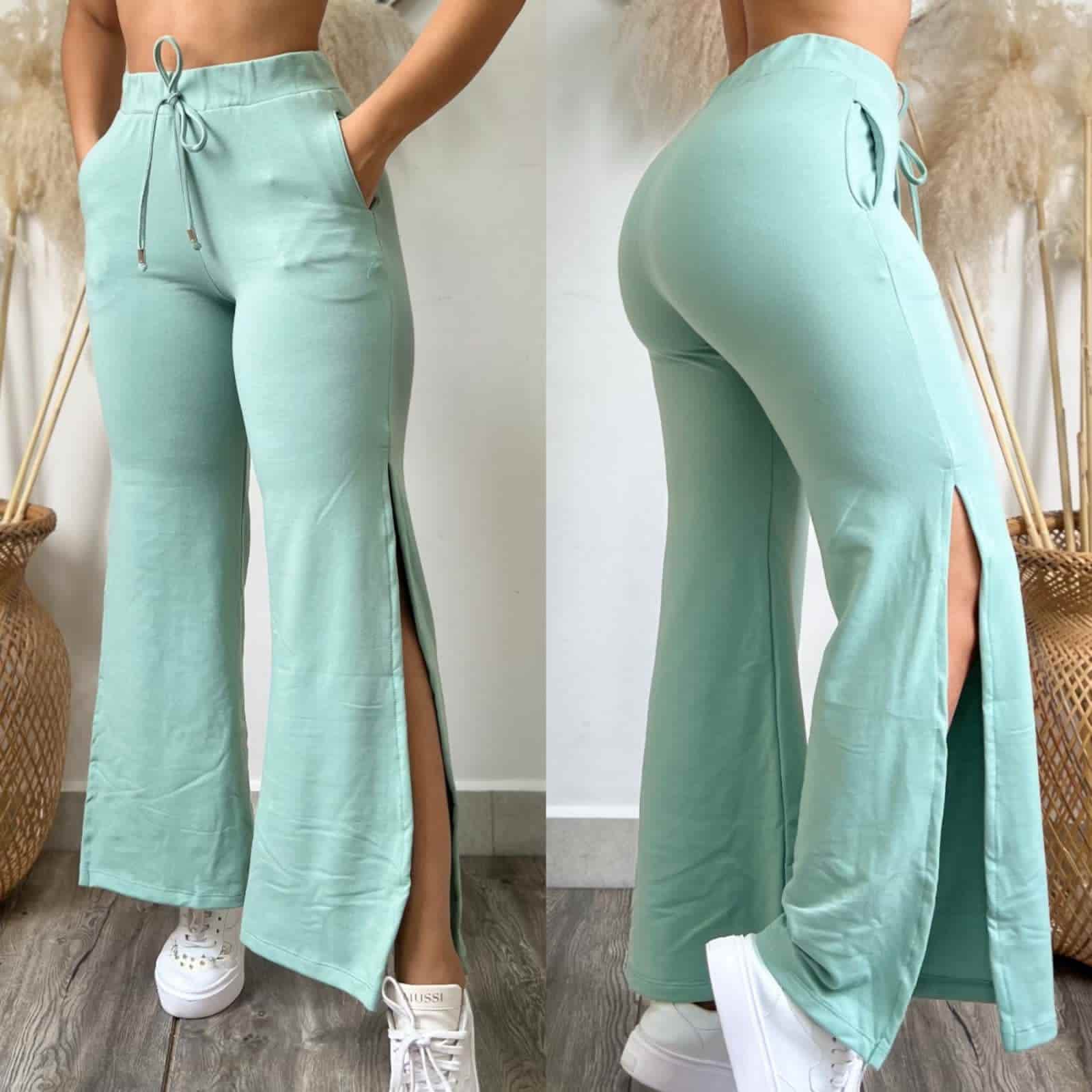 Pantalon bota campana deportivo verde