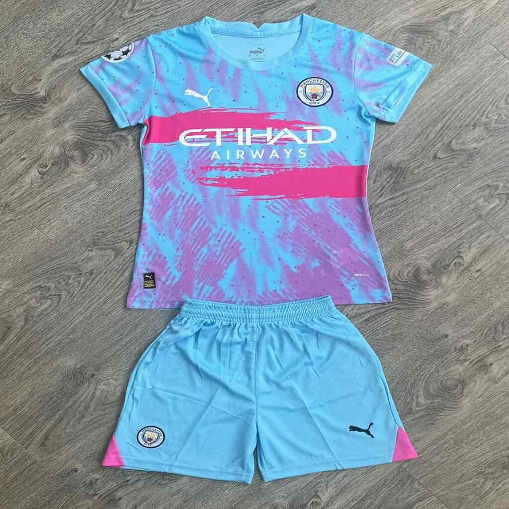 Uniforme deportivo mujer manchester city azul