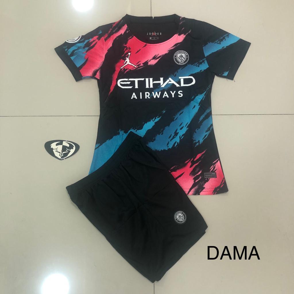 Uniforme deportivo mujer manchester city negra