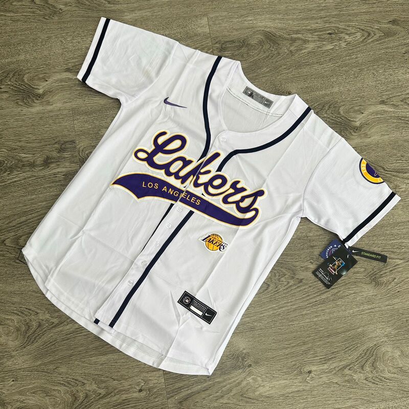 Beisbolera deportiva Lakers  blanca