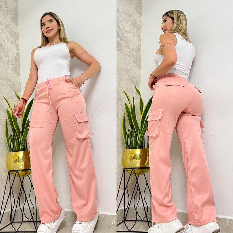 Pantalón sudadera deportiva rosa