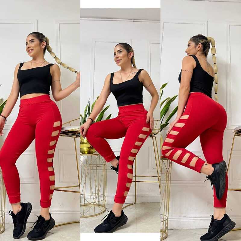 Leggins deportivo rojo