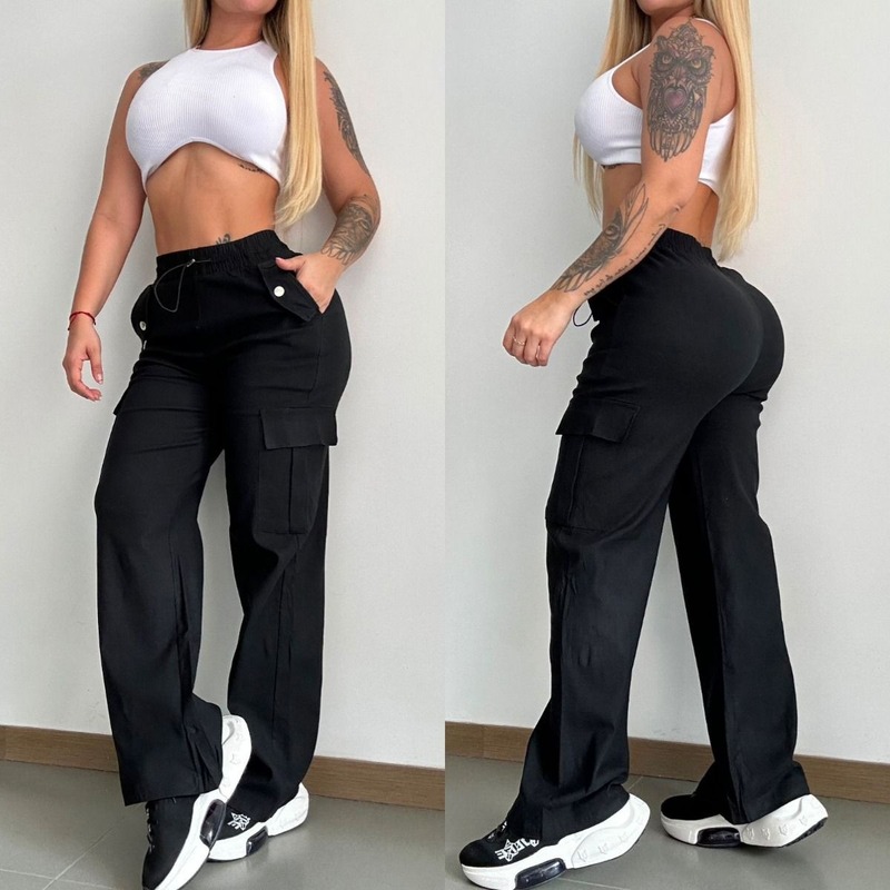 Pantalón deportivo mujer negro
