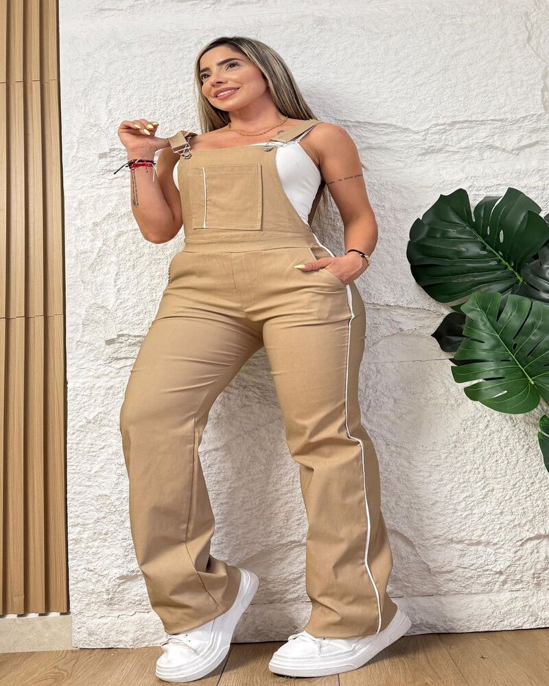 Overol deportiva beige