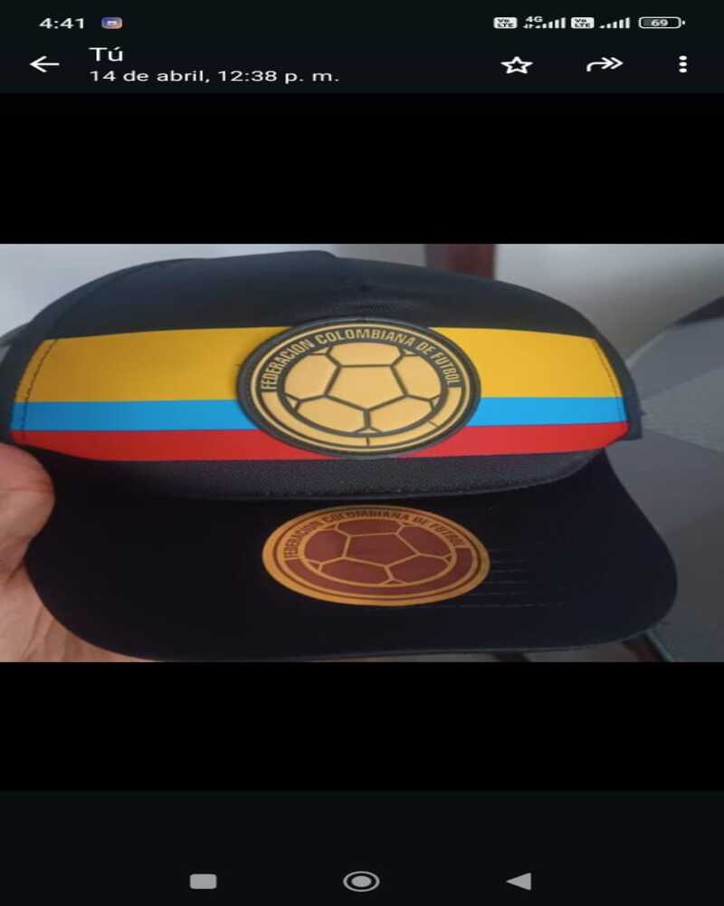 Gorra deportivas Selección Colombia negra