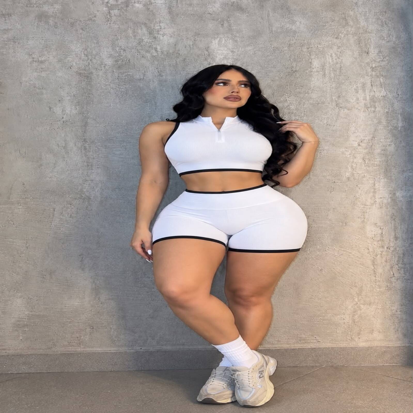 Conjunto deportivo importado blanco
